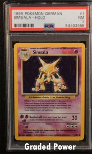 Base Set Unlimited German Alakazam GERMAN PSA 7 HOLO (3985) 1/102 Pokemon - Picture 1 of 1