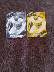 2017 Topps Fire Paul Konerko Chicago White Sox Base&Gold Minted - Picture 1 of 2