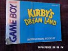 Livret manuel d'instructions Kirby's Dream Land (Gameboy) Go uniquement... AUCUN JEU
