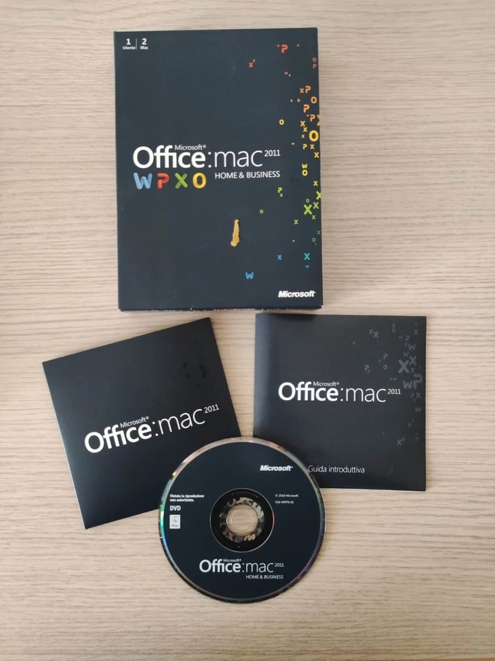 Microsoft Office Mac 2011 Home & Business ITA in DVD - Immagine 1 di 1