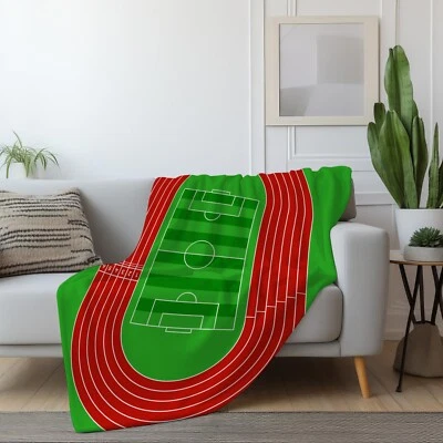 Manta de campo deportivo de fútbol, tapiz polar pista de correr regalos para hombres niños Foto 1 de 4