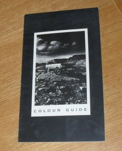 Range Rover Classic Colour Guide 1989-1990 - inc Vogue SE Turbo D - Picture 1 of 1