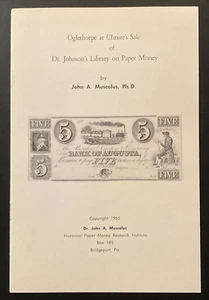 Christe's Sale of Dr Johnson Library on Paper Money John A Muscalus 1965 - Picture 1 of 3