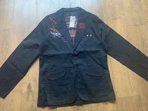 ROUTE 66 BLAZER by CRIMINAL DAMAGE    MENS  BLACK MEDIUM. BNWT - Picture 1 of 9