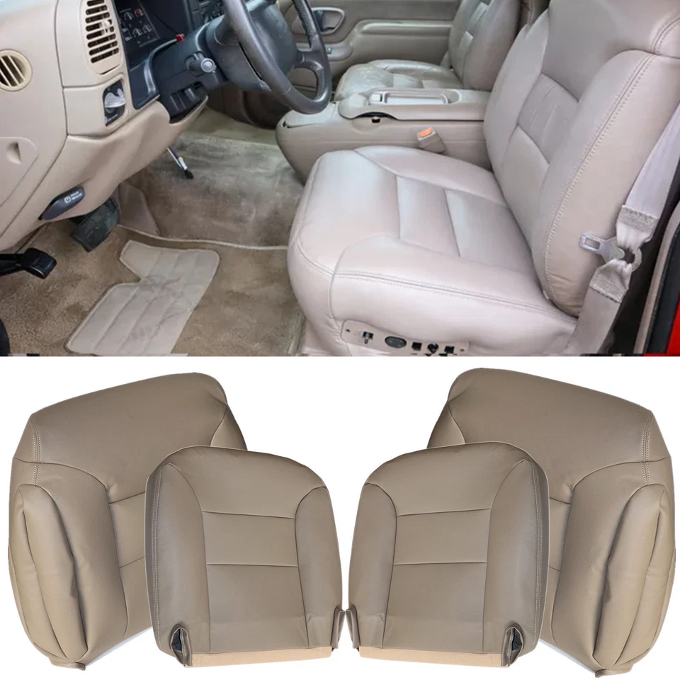 Cubierta de asiento inferior delantera tostada para Chevy C1500 K1500 1995 1996 1997 1998 1999 Chevy C1500 Foto 1 de 4