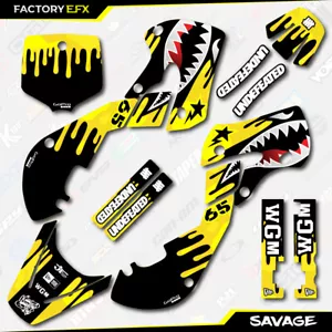 Yellow Camo Savage Racing Graphics Kit fits 01-21 Suzuki RM65 RM 65 Decal - Bild 1 von 2
