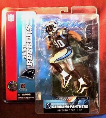 Figura Debut Carolina Panthers Julius Peppers McFarlane NFL Serie 7 Foto 1 de 3