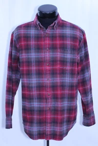 Pendleton Mason L Botón Frontal Cazador Hipster Franela Lana Leñador Camisa Exterior - Imagen 1 de 12
