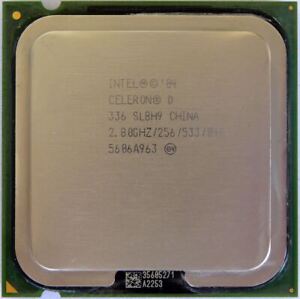 Intel Celeron D 336 CPU 256K Cache / 2.8 GHz / 533 MHz FSB Processor SL8H9