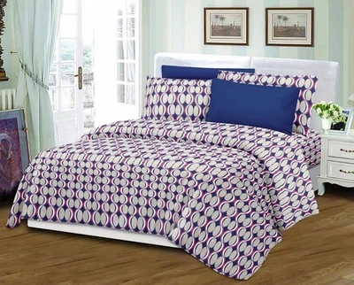 6 Piece Set-Clara Hotel Collection-Bamboo Multicolor SHEET SET SHIPS FREE - Image 1 of 4