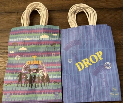 Nueva bolsa de botín de fiesta de cumpleaños temática Fortnite 20 unidades bolsas de papel azules Foto 1 de 3
