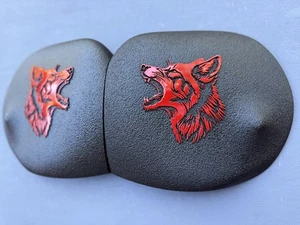 2015-2025 Ford Mustang Custom Strut Tower Covers (Coyote Head) Race Red - Bild 1 von 9