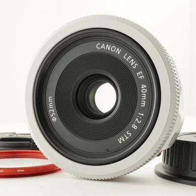 Canon EF 40mm F2.8 STM White AF Prime Lens from Japan #7255 - Image 1 of 4