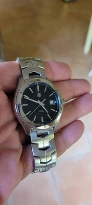 Tag Heuer WAT1110.BA0950 Mens Link Series Watch Black Silver Stainless Steel - image 1 of 4