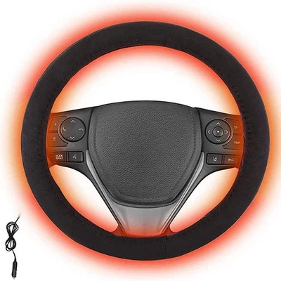 Beheizte Lenkradabdeckung verwicklungsfreies Design Autoheizung Handwärmer 15 - Bild 1 von 4