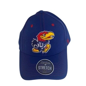 KU Kansas Jayhawks Stretch Fit Hat Size M New Zephyr - Picture 1 of 4