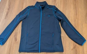 Chaqueta forrada de vellón LL Bean Blue Softshell para hombre XL alta cremallera completa naturaleza al aire libre - Imagen 1 de 7
