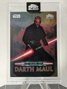 2024 Topps Star Wars Chrome Black 25 Years Of Darth Maul DM-2 - Bild 1 von 2