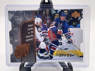 1998-99 Upper Deck Year Of The Great One Quantum Wayne Gretzky #d 37/99 - Image 1 of 2