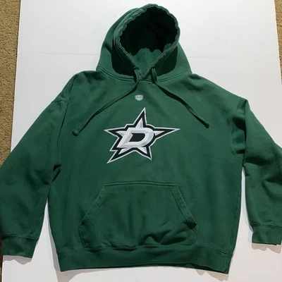 Dallas Stars Hoodie XL Green Old Time Sports OTH Used Hockey - Image 1 of 4