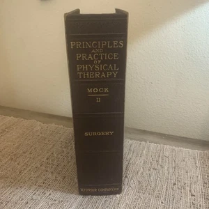 1936 PRINZIPIEN & PRAXIS DER PHYSIKALISCHEN THERAPIE MOCK II Vintage MEDIZINISCHES BUCH CHIRURGIE - Bild 1 von 9