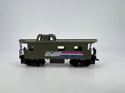 Tyco G.I. Joe HO Scale Caboose Freight Train Car Green Military Vintage - Image 1 of 4