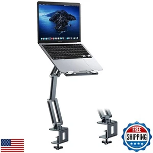 nediea Laptop Mount for Desk, Tablet Arm Mount with 360° Rotating, Aluminum L - Afbeelding 1 van 5