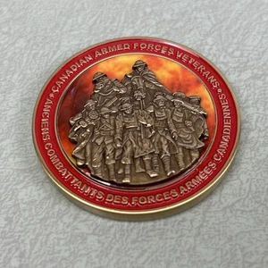 Canadian Armed Forces Veterans Serving Canada With Pride Challenge Coin - Picture 1 of 3