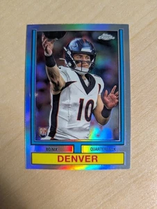 2024 Topps Chrome Bo Nix 1974 Football RC Refractor Rookie #74TF-4 Broncos - Picture 1 of 2