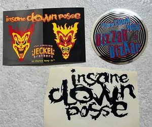 Lot Of (3) ICP Stickers The Amazing Jeckel Brothers, Bizzar Bizaar & Rub Off NEW - Picture 1 of 4