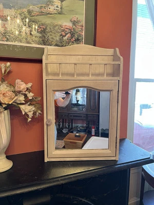 Botiquín grande de colección todo madera rehecho Shabby Chic!!! Foto 1 de 4