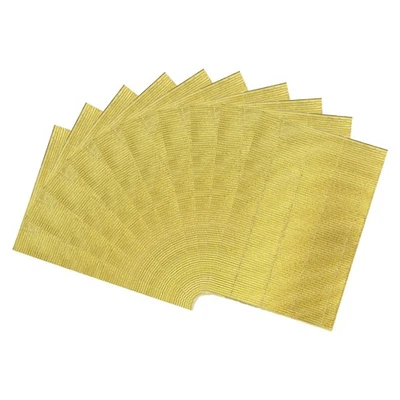 10 Sheets A4 Gold Metallic Corrugated Cardboard Paper for DIY - Image 1 of 4