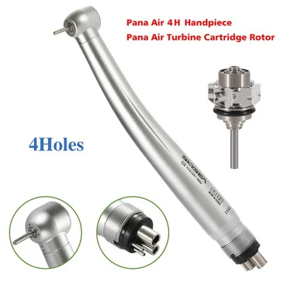 SKYSEA Dental Alta Velocidad Pieza de Mano 4 Agujeros/Cartucho Rotor Turbina Foto 1 de 4