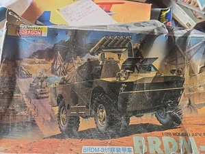 Pre Owned Vintage Dragon 1:35 BRDM-3 Rough Box But Parts Are Sealed Inside  - Picture 1 of 7