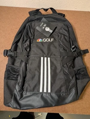 Mochila NBC GOLF Adidas 3 Rayas Negra Equipo de Viaje ¡NUEVA! B88220 Foto 1 de 4