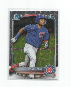 RONNY CRUZ (Chicago Cubs) 2025 BOWMAN CHROME 1ST LAZER REF CARD #BCP-213 - Picture 1 of 1