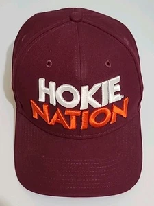 Nike Hokie Nation Baseball Cap Mens Adjustable OS Virginia Tech VT Wide Brim Hat - Picture 1 of 10