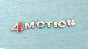 Volkswagen VW 4motion trunk emblem letters badge decal logo 4 motion OEM Genuine - Picture 1 of 3