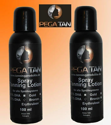 PEGA TAN Airbrush / Spray Tanning Lotion 10% DHA + 12% DHA mit Erythrulose