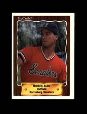 1990 ProCards Baseball #1204 Moises Alou RC Rookie (Senators) MINT