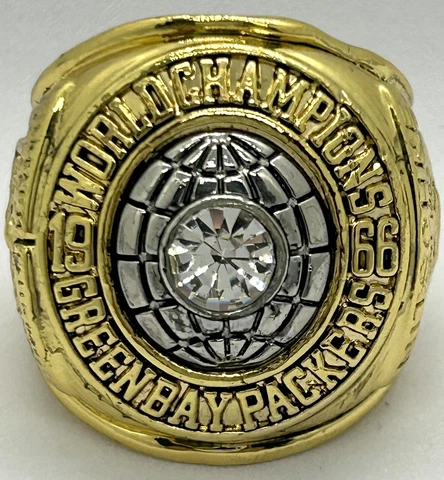 1966 Green Bay Packers Super Bowl Championship Replica Ring - FREE SHIPPING Cover