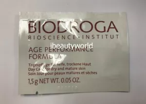 6 piezas de muestra de piel seca y madura Biodroga Age Performance Formula cuidado diurno 1,5 g - Imagen 1 de 1