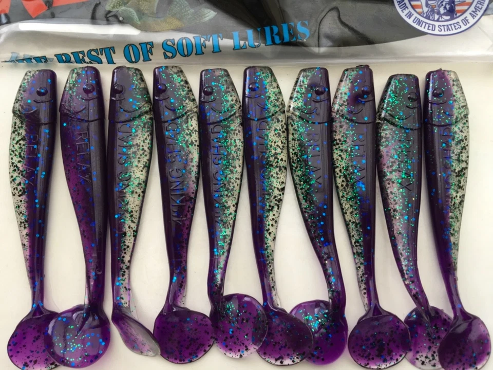 10 Gummifische  Relax Kopyto 4 King Shad 12cm 0,98€/St.NEU !!!! Set 77 - Bild 1 von 1