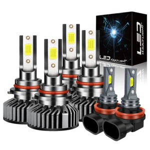 Kit de faros LED blancos + faros antiniebla para Honda Civic sedán 4 puertas 2004-2015 - Imagen 1 de 13