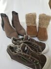 Women Have It All Booties, Sneakers And Slippers Size 8 Lot Of 3