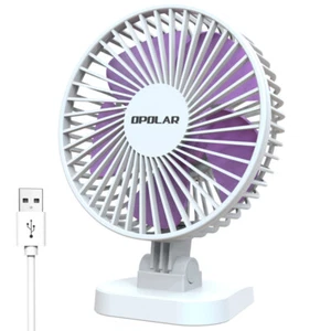 USB Desk Fan, Small but Mighty, Quiet Portable Fan for Desktop Office Table - Picture 1 of 4