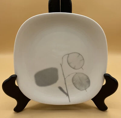 Block Langenthal 6.25” Bread Plate Transition Shadows Bone China VTG Excellent - Image 1 of 4