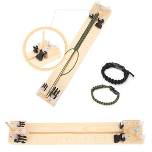 Weaving Wooden Frame Paracord Steel Needle Paracord DIY Bracelet Weaving Tool - Picture 1 of 12