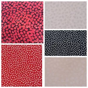 100% Premium Cotton 5in Pre Cut Quilt Squares All Red, Black, Red 42pk Charm Pk - Picture 1 of 7