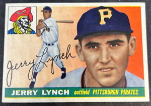 1955 Topps Baseball Card Jerry Lynch #142 EXMT RANGE BV $25 SL